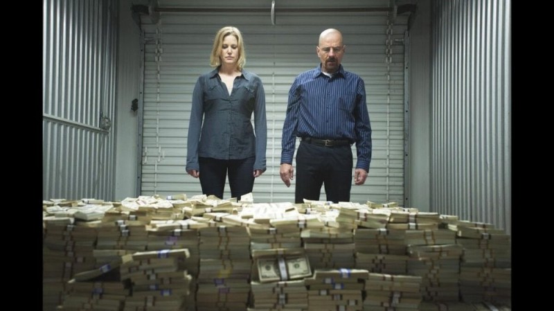 Create meme: TV series breaking bad, breaking bad money , Walter white with the money