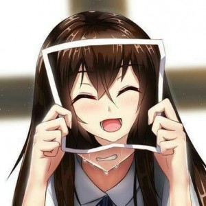 Создать мем: фальшивая улыбка маска аниме, картинки аниме мемы грустные, аниме тян грустно улыбается