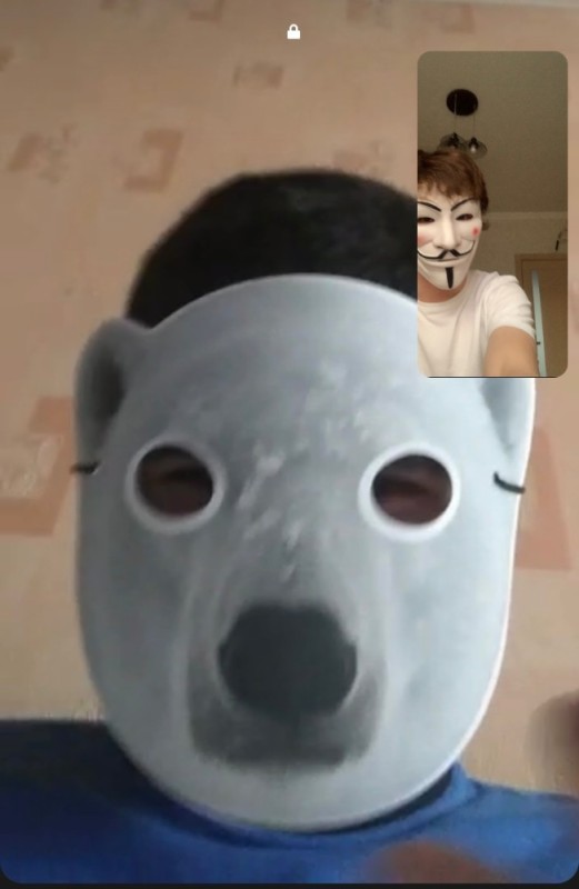 Создать мем: маски для лица, маска волка, маска белого медведя