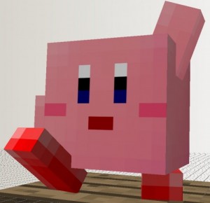 Create meme: Kirby minecraft