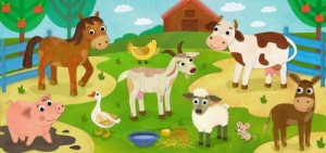 Создать мем: про домашних животных, farm animals, дикие животные