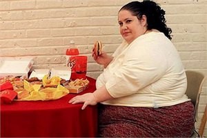 Создать мем: вред фаст фуда, отложение жира в организме, самая толстая женщина в мире