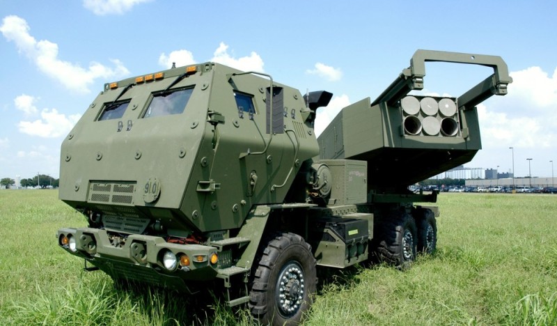 Create meme: russian military equipment, multiple launch rocket system, himars