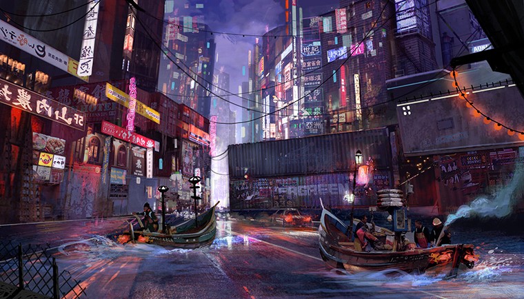 Create meme: cyberpunk city, cyberpunk urban, cyberpunk russell square