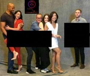 Create meme: Clark Gregg and Chloe Bennet, agents Sch.and.t. castes, cast members