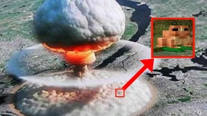 Create meme: the explosion of the atomic, a nuclear explosion