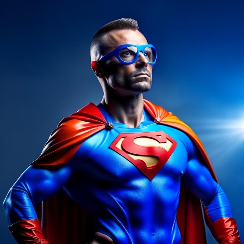 Create meme: superman, superheroes, russian superman