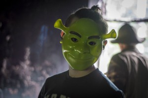 Create meme: Shrek mask black, mask Fiona, mask Halloween Shrek