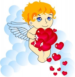 Создать мем: стикеры ангелочки, амурчики мальчик и девочка вектор, ангелочек с сердечком