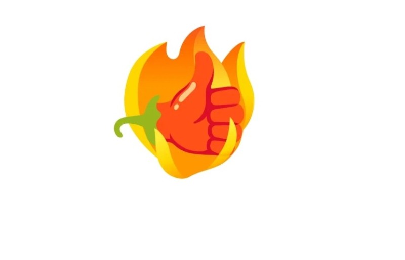 Create meme: orange fire, pepper on fire, fire sticker