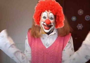 Create meme: circus clowns, clown nose, happy clown