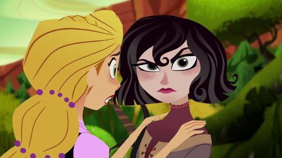 Создать мем: tangled the series рапунцель и. кассандра., рапунцель новая история кассандра, рапунцель новая история