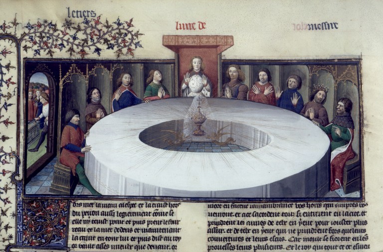 Create meme: king arthur's round table, King Arthur's round table and the grail, the Holy Grail