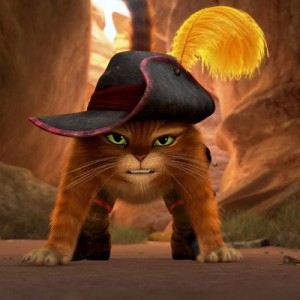 Create meme: puss in boots, kot, the adventures of puss in boots