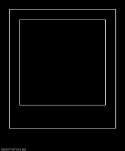 Create meme: black frame for meme, frame for the meme, the square of Malevich
