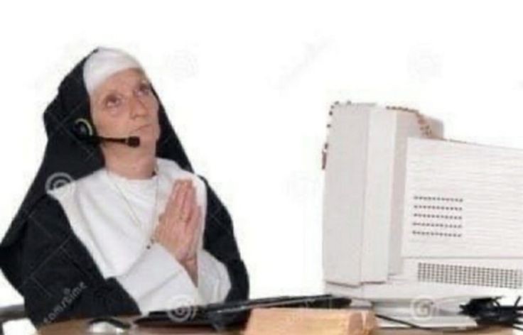 Создать мем: смешные шутки, монахиня, монашка