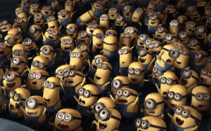 Create meme: minion rush, minions, despicable me minions