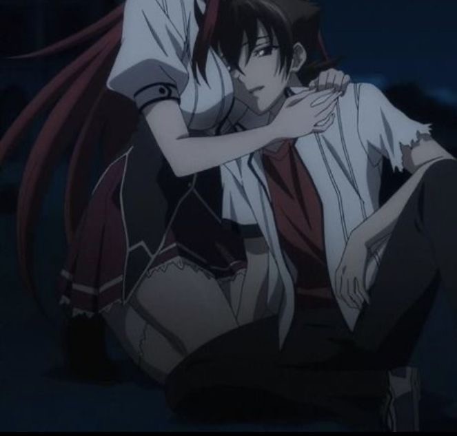 Create meme: rias and issei, Rias Gremori and Issei, high school dxd