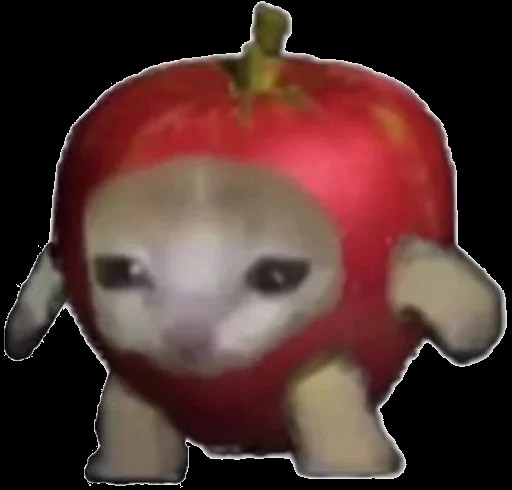 Create meme: cat apple meme, death file, a cat in a berry costume