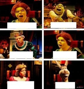 Create meme: Shrek Fiona Harold, meme Shrek, Shrek Fiona, Fiona's dad, Harold