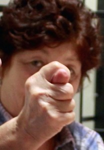 Create meme: Bilbo Baggins fuck, Martin Freeman shows his middle finger, finger