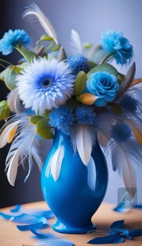 Create meme: blue flowers bouquet, blue bouquet, blue chrysanthemum