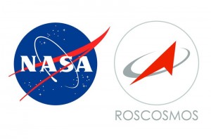 Create meme: logo of the Russian space Agency and NASA, nasa roscosmos, Roscosmos and NASA