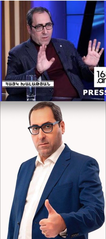Создать мем: телеведущий, армянские политические обозреватели, армянские политик айк