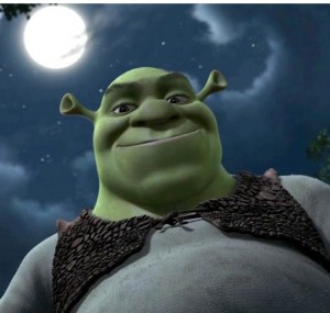 Create meme: shrek, Shrek, shrek scared shrekless