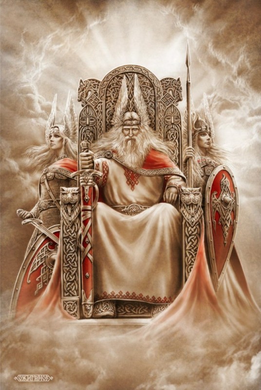 Создать мем: славянские боги, славянские боги игорь ожиганов, белобог боги славян