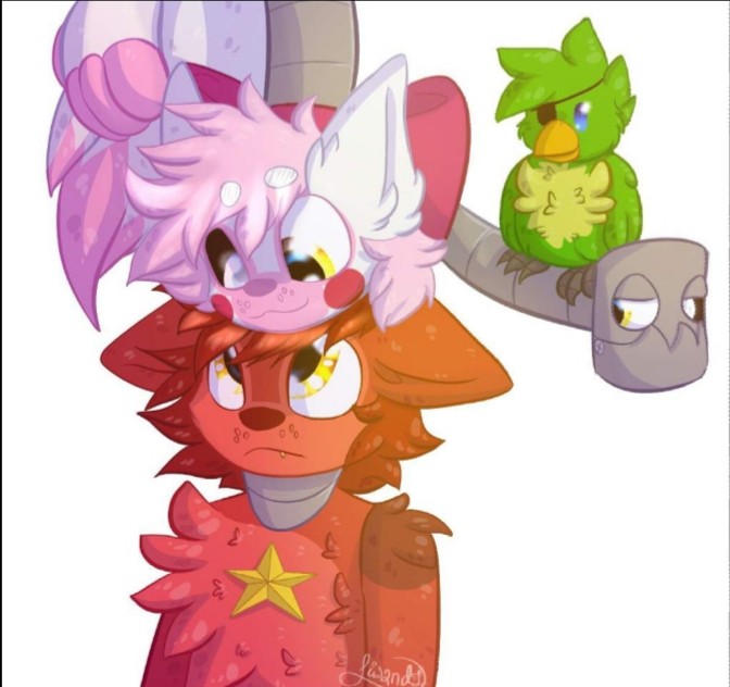 Featured image of post Kawaii Mangle X Foxy Fnaf Rated m for later chapters