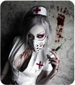 Create meme: Halloween, nurse, Evil Nurse