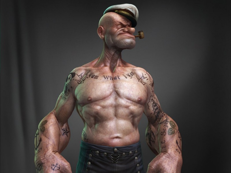 Create meme: sailor papay art, Sailor Papai is a real person, popeye the sailor