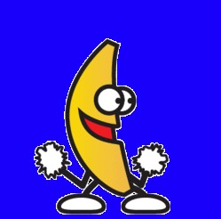 Создать мем: танцующий банан а 4, танцующий банан мем, банан танцует
