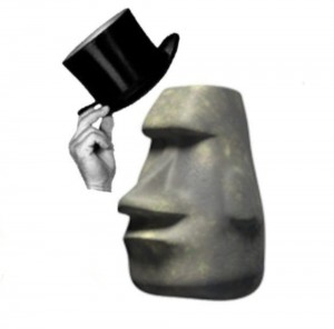 Создать мем: moai эмоджи, Портрет