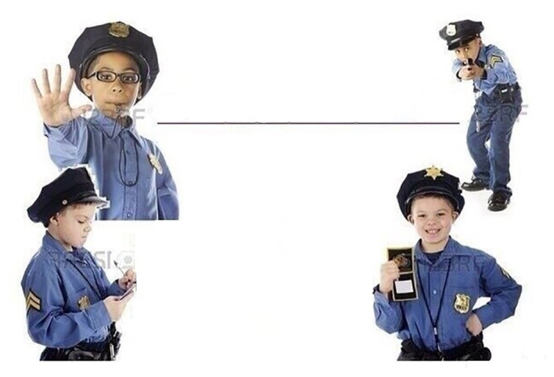 Создать мем: мем полицейский, детский костюм полицейского, полиция мемы