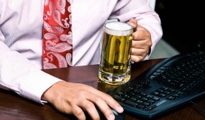 Create meme: waiter with tray of beer pictures, man with glass of beer, mug or Cup