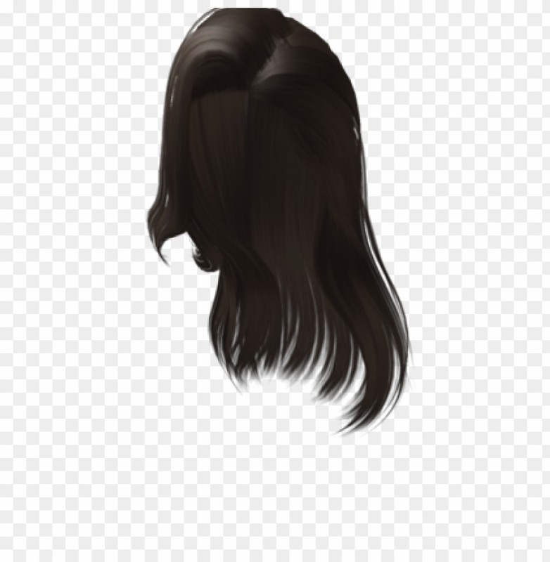Create meme: roblox hair on a transparent background, black hair roblox, roblox hair hair