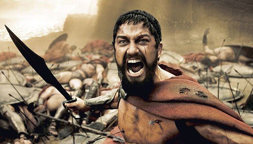 Create meme: Sparta meme, king Leonidas of Sparta, 300 Spartans Leonidas
