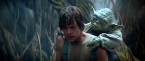 Create meme: Luke and Yoda