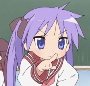 Create meme: anime, lucky star, anime drawings