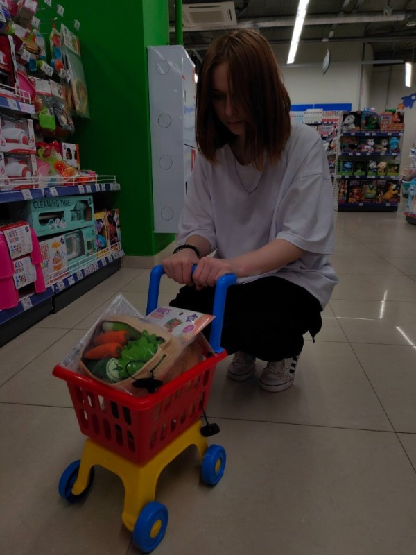 Create meme: trolley for supermarket, children's trolley for supermarket, baby cart