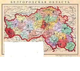 Создать мем: подробная карта белгород области, карта белгородская область 1937 года, белгородская область до 1954 года карта