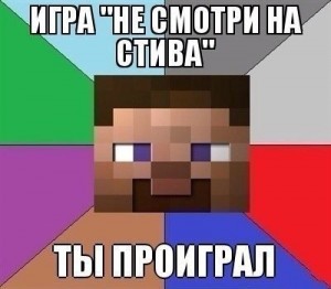 Create meme: memes minecraft, herobrine meme, funny memes about minecraft about shit