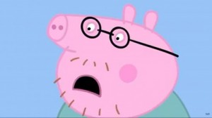 Create meme: dad pig, peppa pig all episodes in a row, terrible cartoons