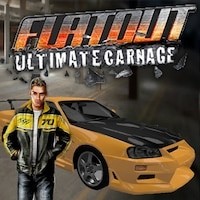 Create meme: flatout ultimate carnage cover, FlatOut, flatout ultimate carnage pc cover