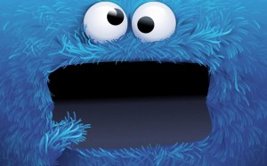 Создать мем: the cookie monster, улица сезам, cookie monster вирус