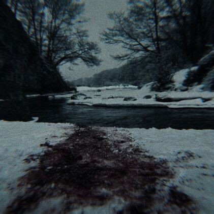 Create meme: mountain river, nature snow, the revenant original motion picture soundtrack