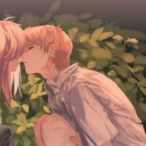 Create meme: figure, cute anime couples, couple anime