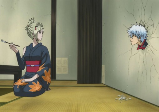 Create meme: anime Gintama, gintama , anime gintama Gintoki and tsukue moments from anime